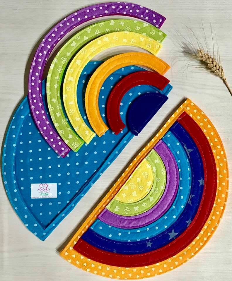 Puzzle Arcobaleno in feltro
