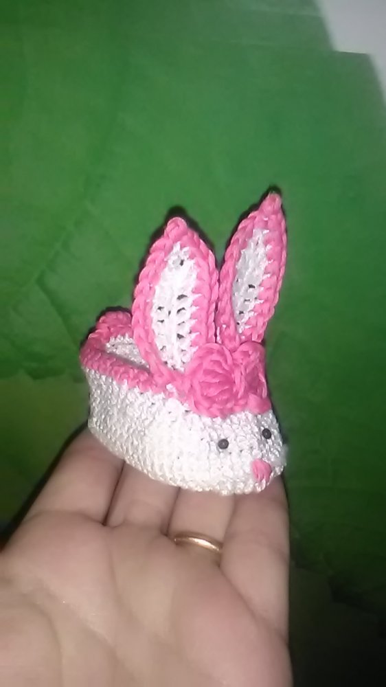 Scarpina all'uncinetto, Coniglietto all'uncinetto, Bomboniera per matrimoni, battesimi, comunioni, cresime,anniversari. 