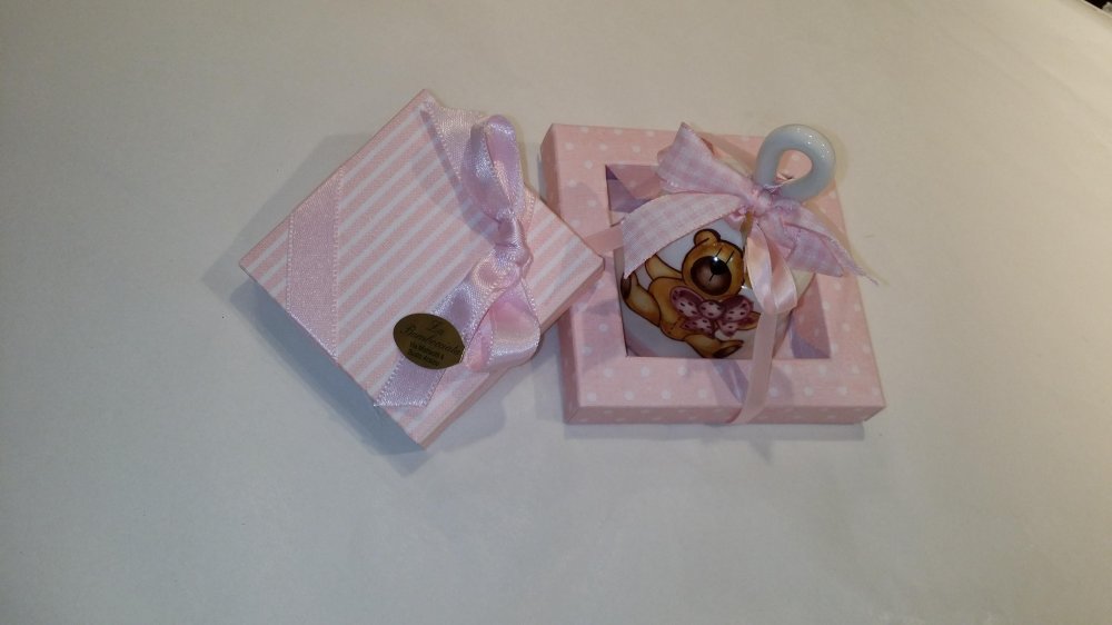 CAMPANELLA CERAMICA DECORO ORSETTO PEZZA
