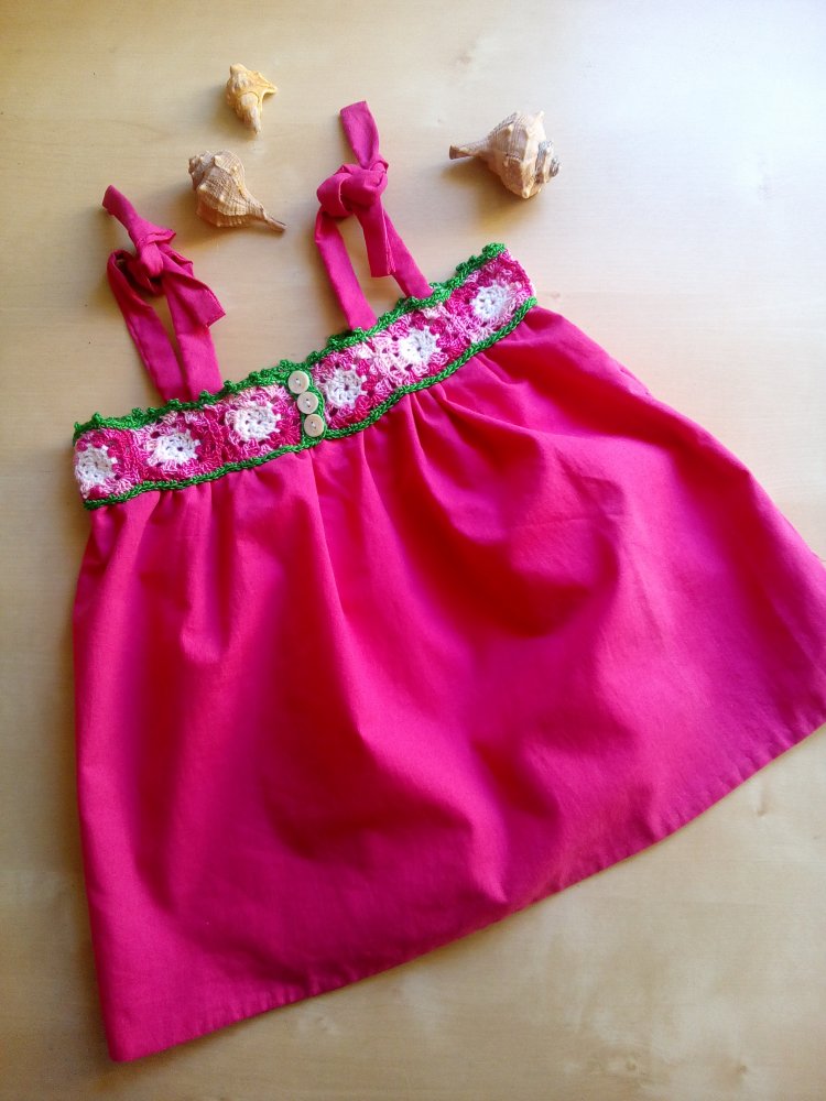 vestito prendisole top estivo bambina