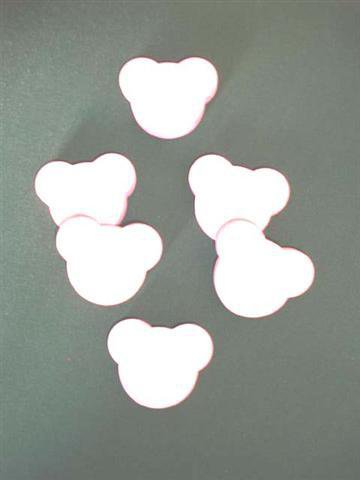 Maniglia Orsetto - personalizzabile - cameretta - legno - colore bianco o rosa o celeste