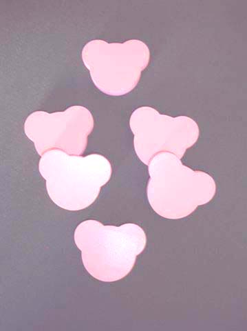 Maniglia Orsetto - personalizzabile - cameretta - legno - colore rosa 