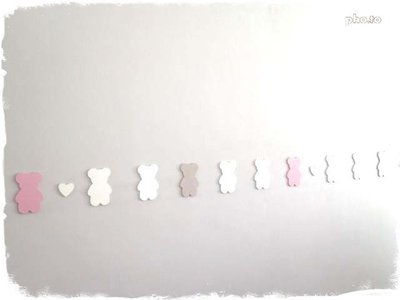 Sagoma ORSETTO  DECORO PERSONALIZZABILE - cameretta armadio cassettiera 