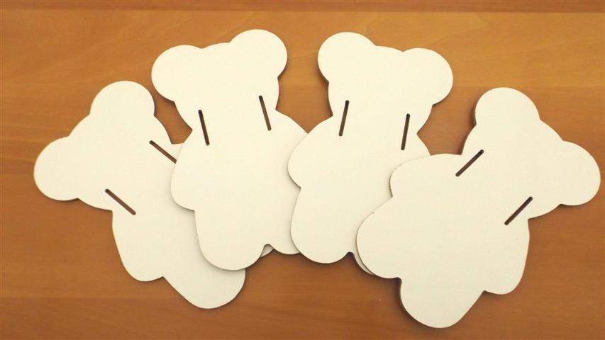 ORSETTO DELLA NINNA NANAN ANNA 20cmx12- decoro per cassettiera cassetti lettino culla armadio 