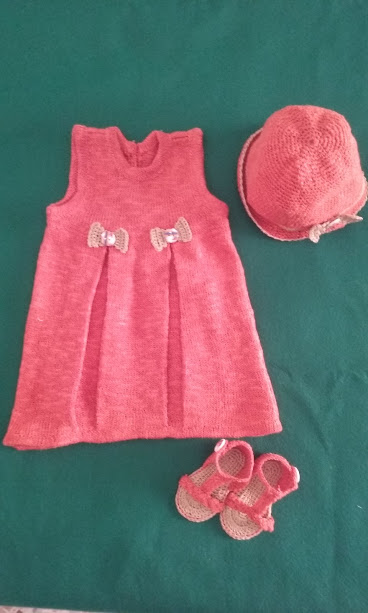 vestito abito scarpine cappello bimba maglia