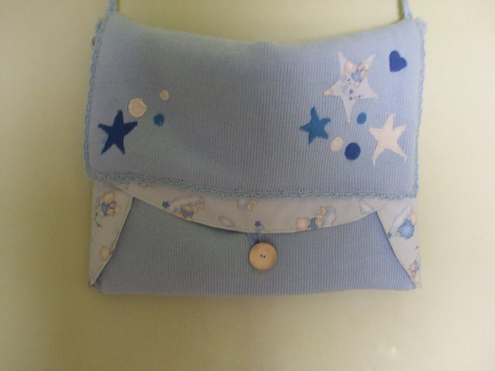 borsa fasciatoio maglia cotone 