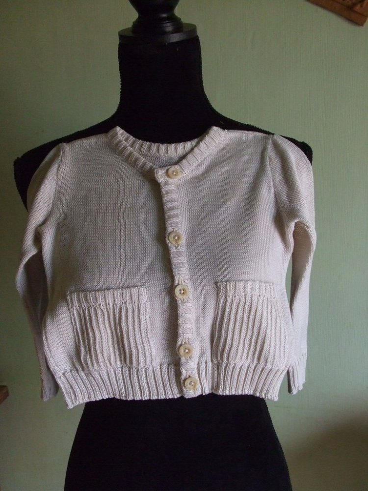 cardigan golfino bimba maglia cotone 