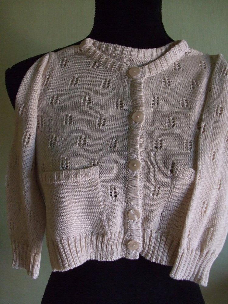 cardigan golfino bimba maglia cotone 