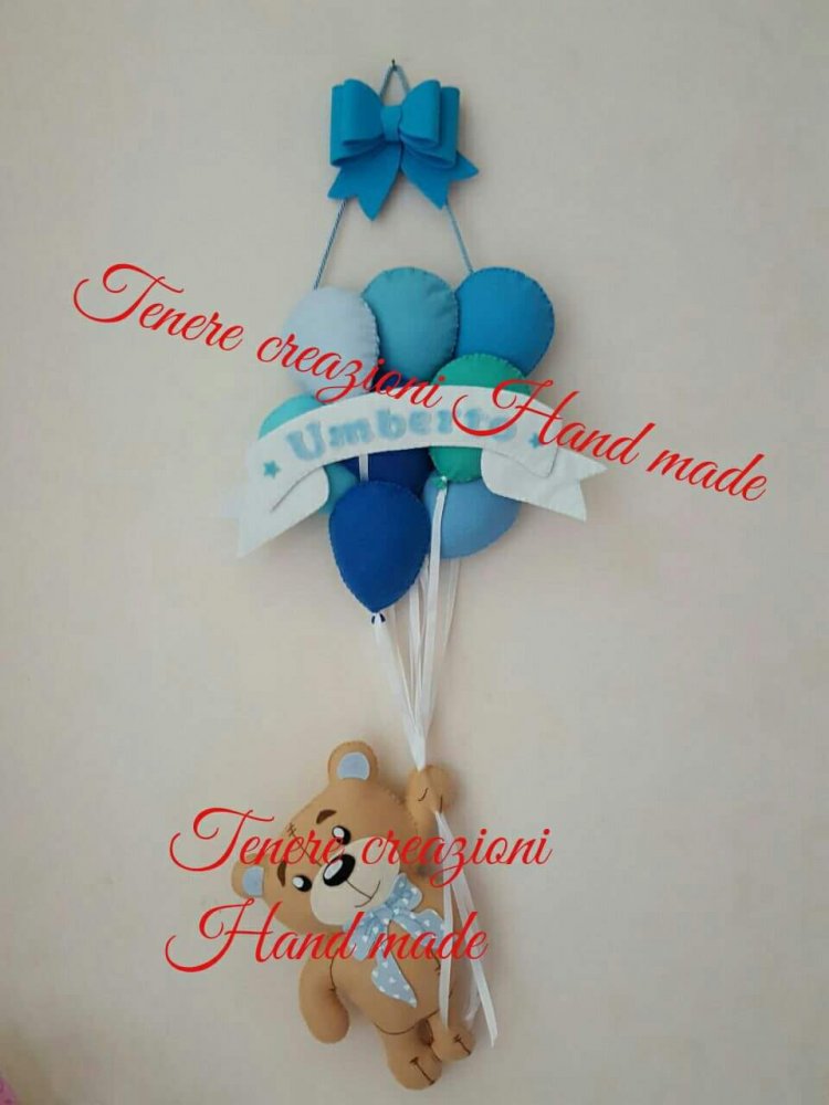 Fiocco Orso con palloncini