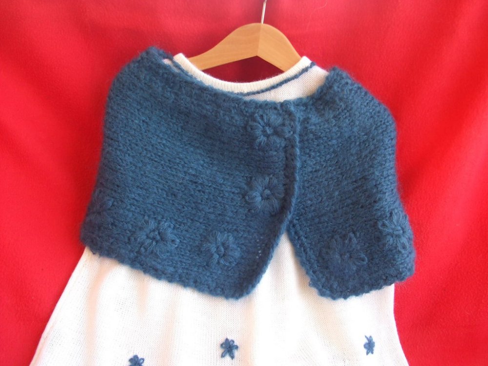 copri spalle cappa bimba lana maglia mohair