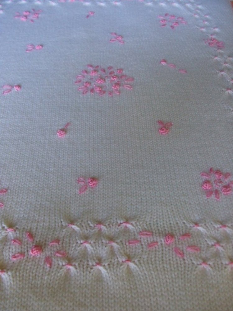 coperta culla piumino lana maglia 