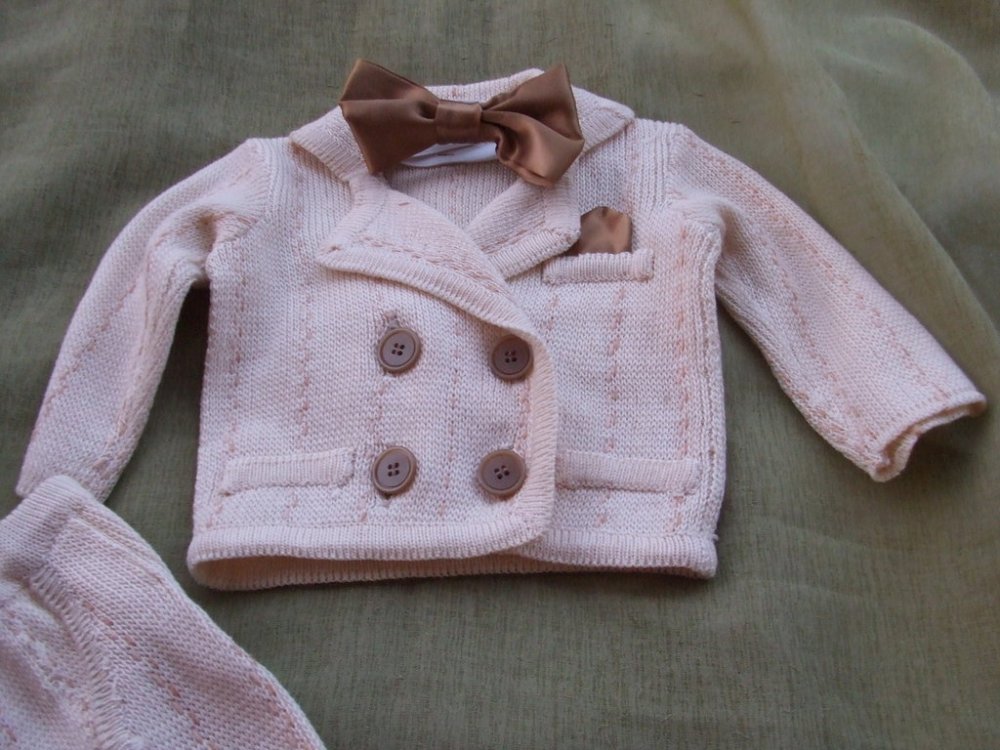 vestito abito doppio petto bimbo maglia cotone