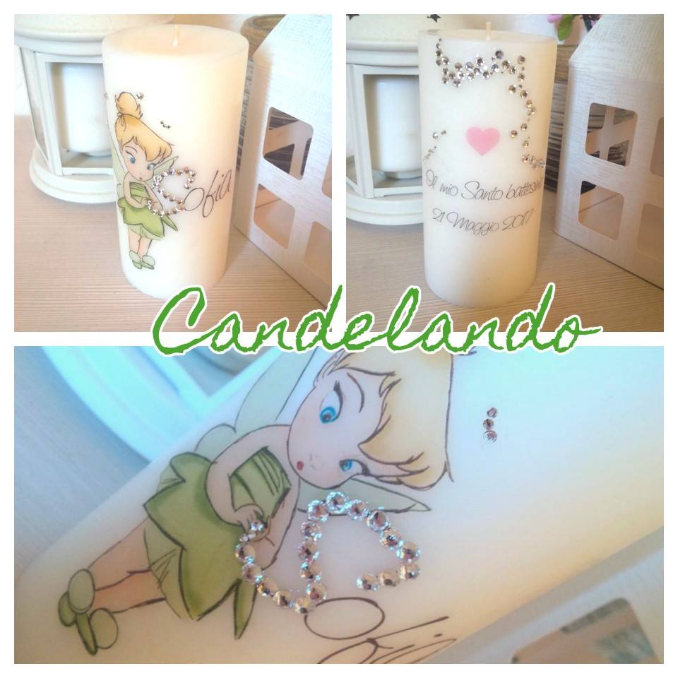 CANDELE PERSONALIZZATE BATTESIMO -