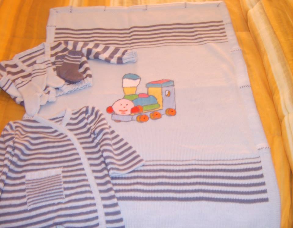 copertina culla doppia calda lana maglia