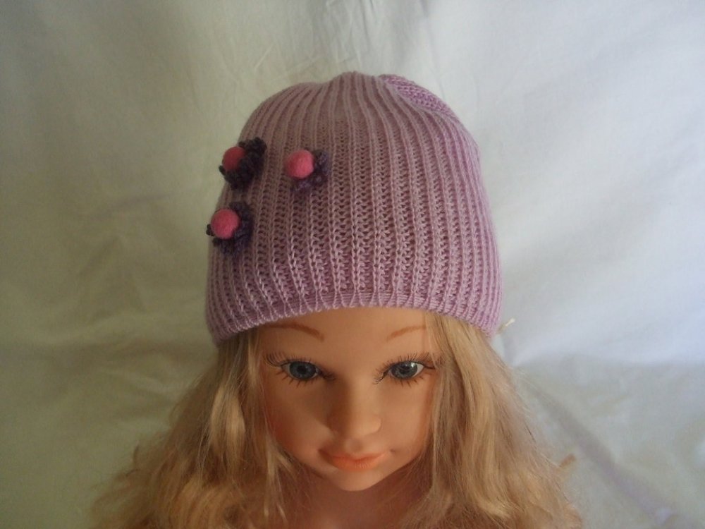 cappello berretto lana maglia bimba