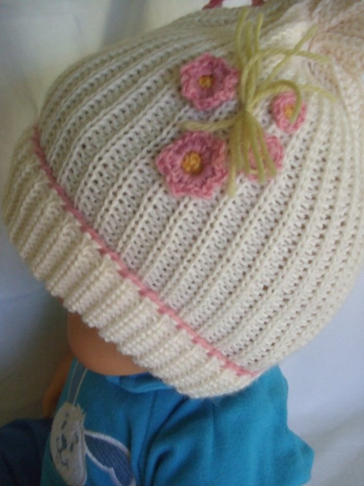 cappello bimba lana maglia