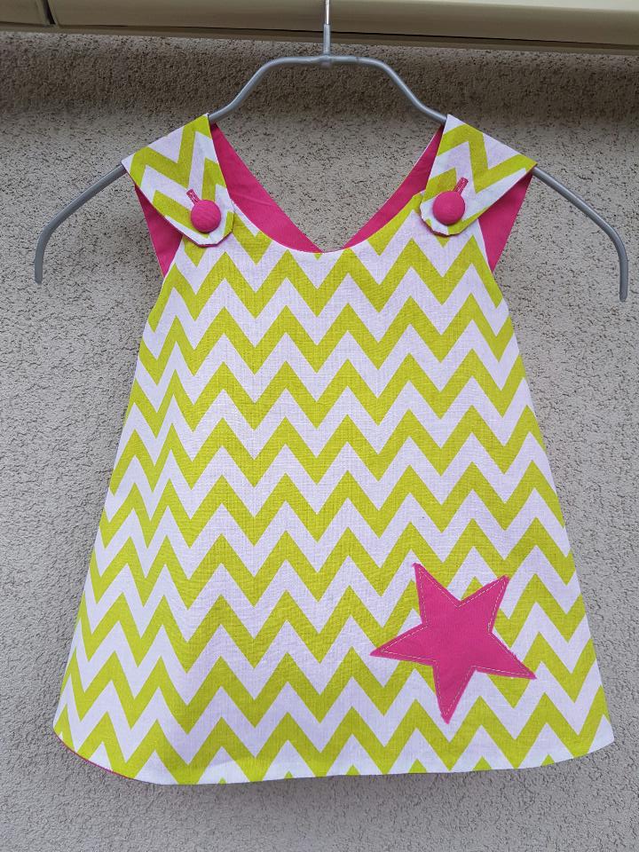 Maglia bimba 3 anni reversibile, rosa e verde