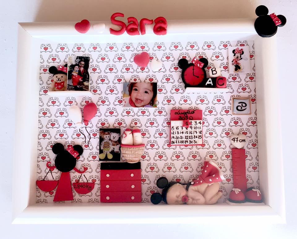Quadretto nascita - memory frame - TEMA MINNI
