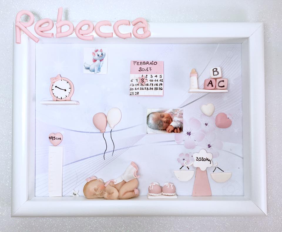 Quadretto nascita - memory frame