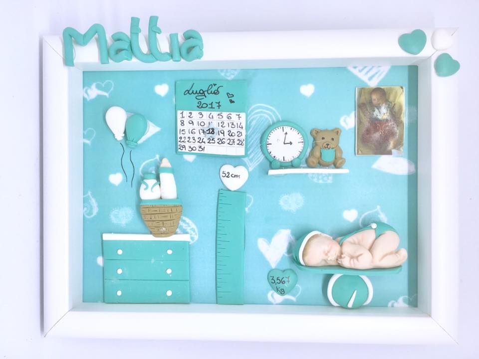 Quadretto nascita - memory frame