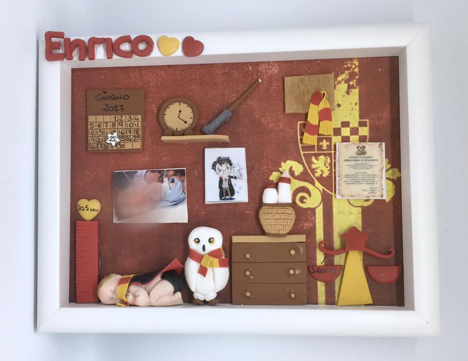 Quadretto nascita - TEMA HARRY POTTER