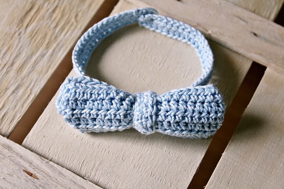 Farfallino Papillon uncinetto neonato bambino cotone lana