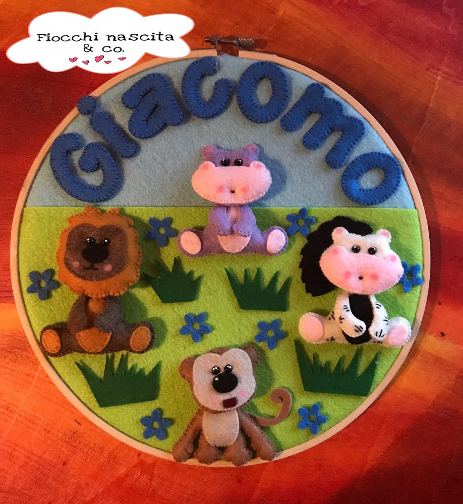 Fiocco nascita sweet animal 