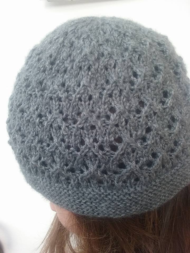 Cappello donna in lana merinos grigia