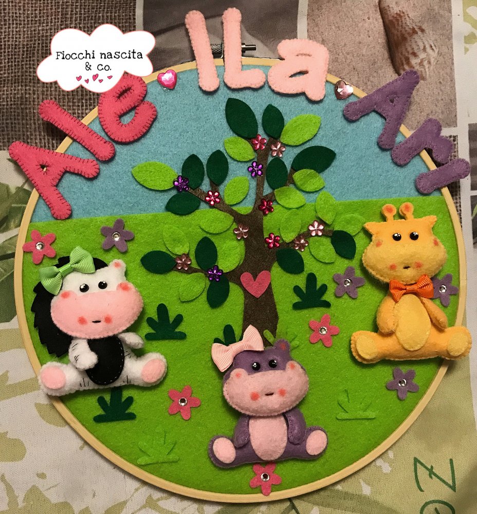 Decorazione cameretta con animali 