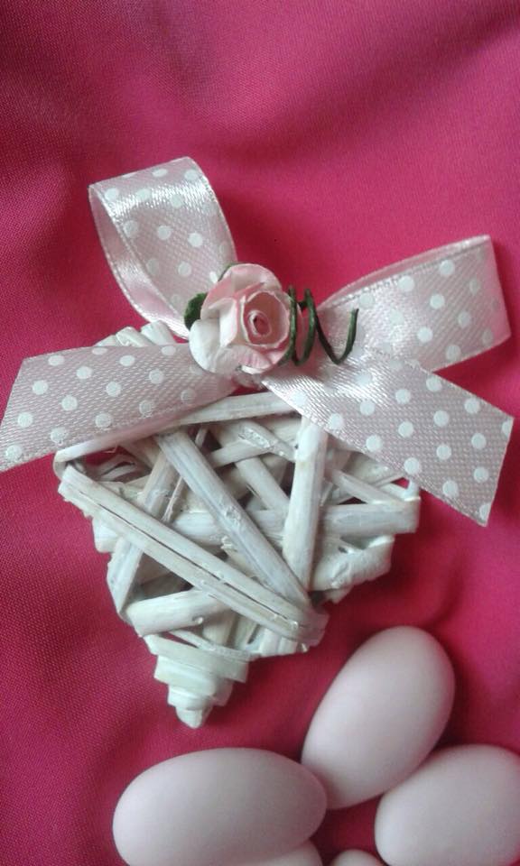 cuore rattan segnaposto