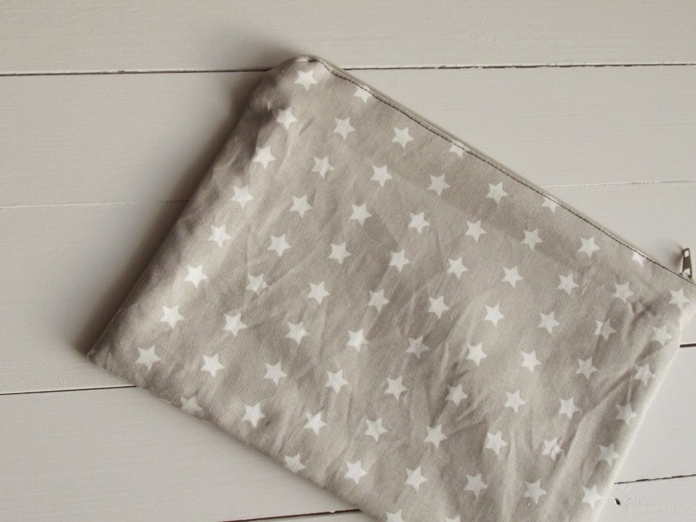 pochette di tessuto ECRU'