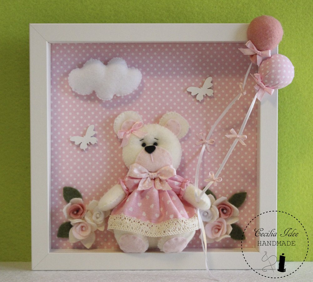 Quadretto nascita bambina