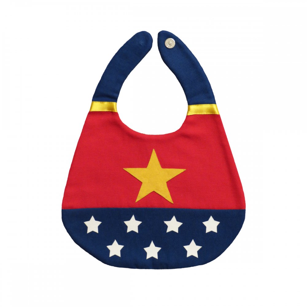 Bavaglino Baby Bib Wonder Woman Collezione Supereroi Superheroes