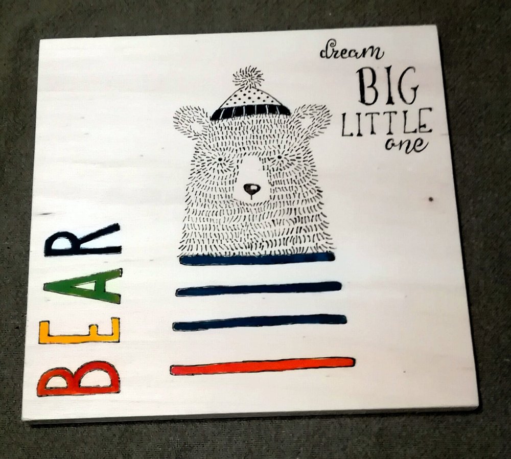 Quadro cameretta orso/bear 