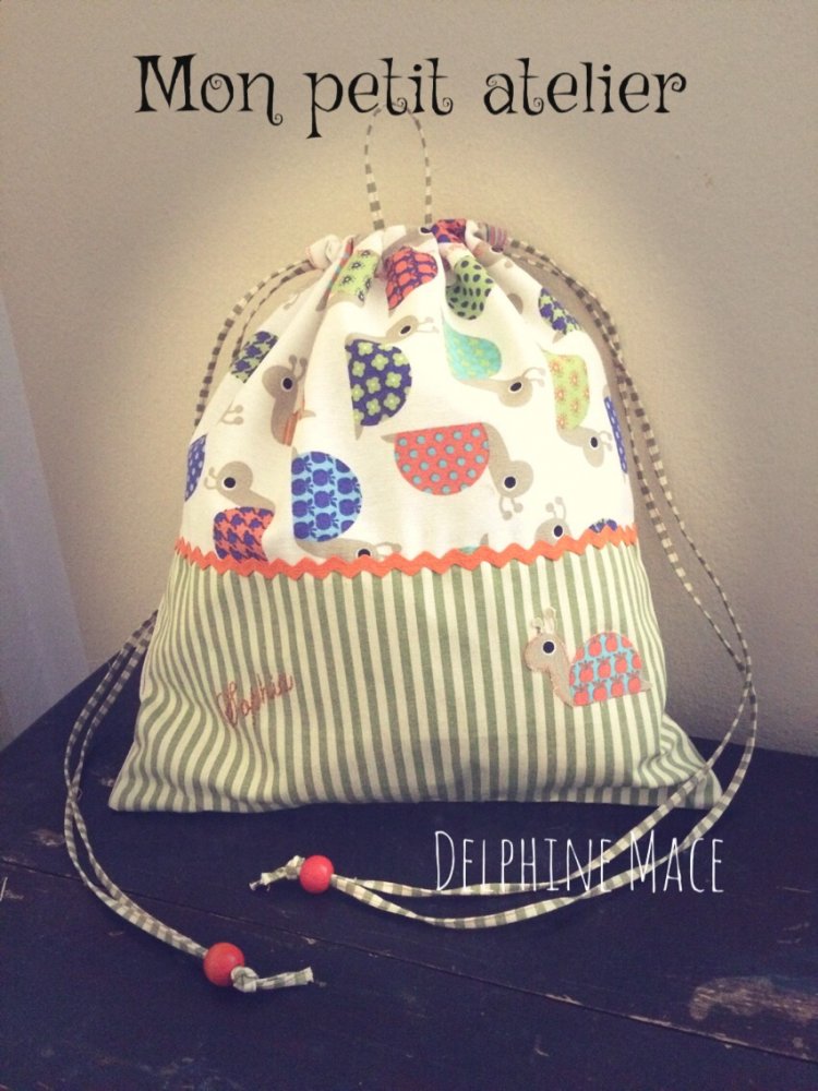 Sacchetta asilo bambino bambina