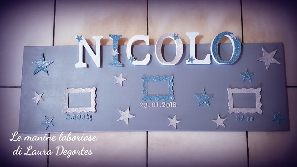 Pannello decorativo con nome