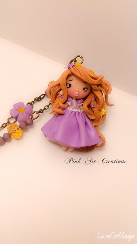 Collana ciondolo Rapunzel