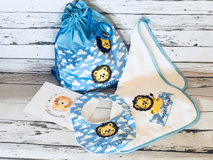 Set nascita Leoncino personalizzato