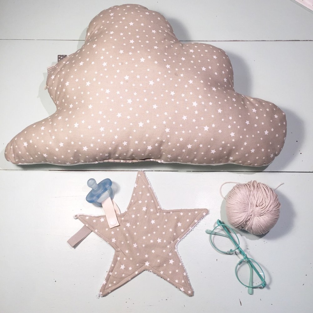 Set cuscino e doudou porta ciuccio
