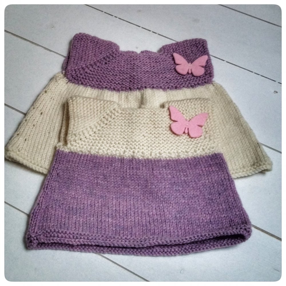 vestito bimba lana 0-6 mesi 