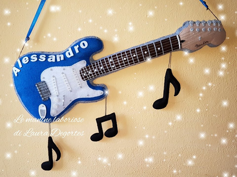 Fiocco nascita chitarra Stratocaster