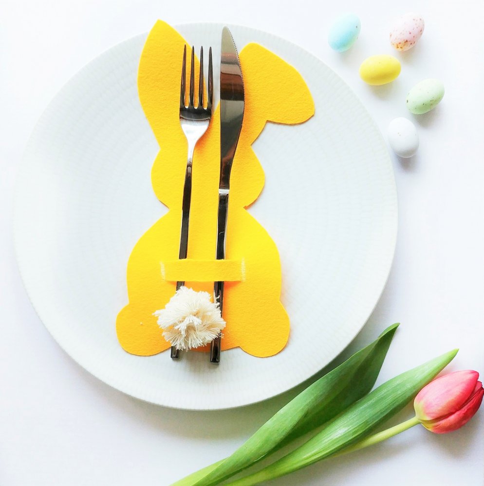 Set 6 Portaposate Coniglietto Pasqua 