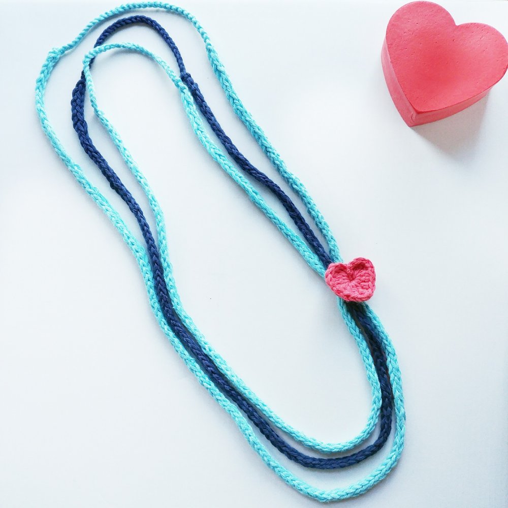 Collana Uncinetto tricotin idea regalo 