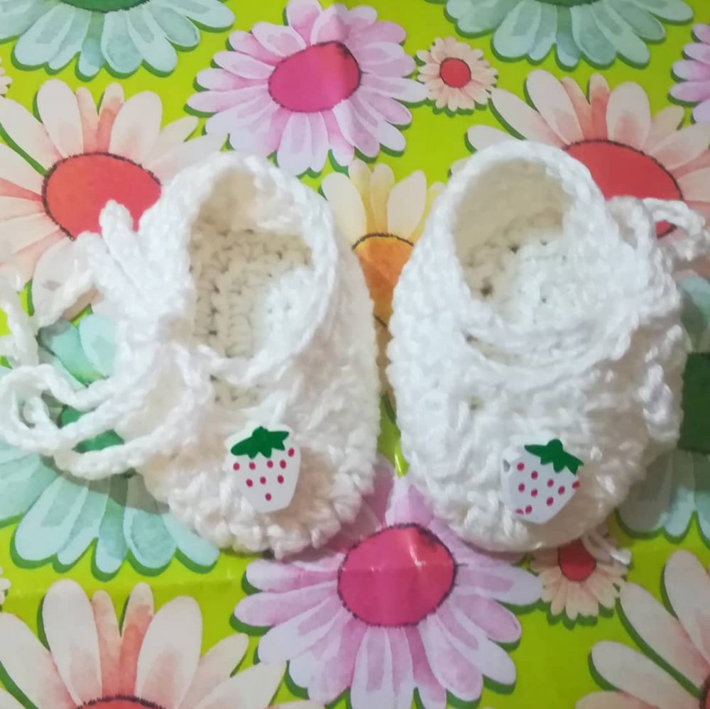 Scarpette scarpine neonato uncinetto crochet