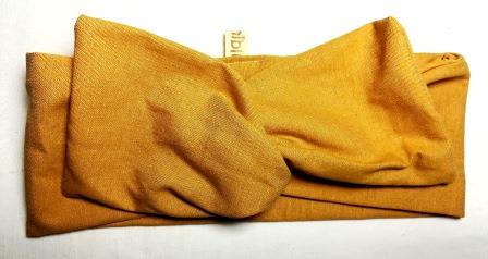 Fascia turbante in cotone con filo di ferro