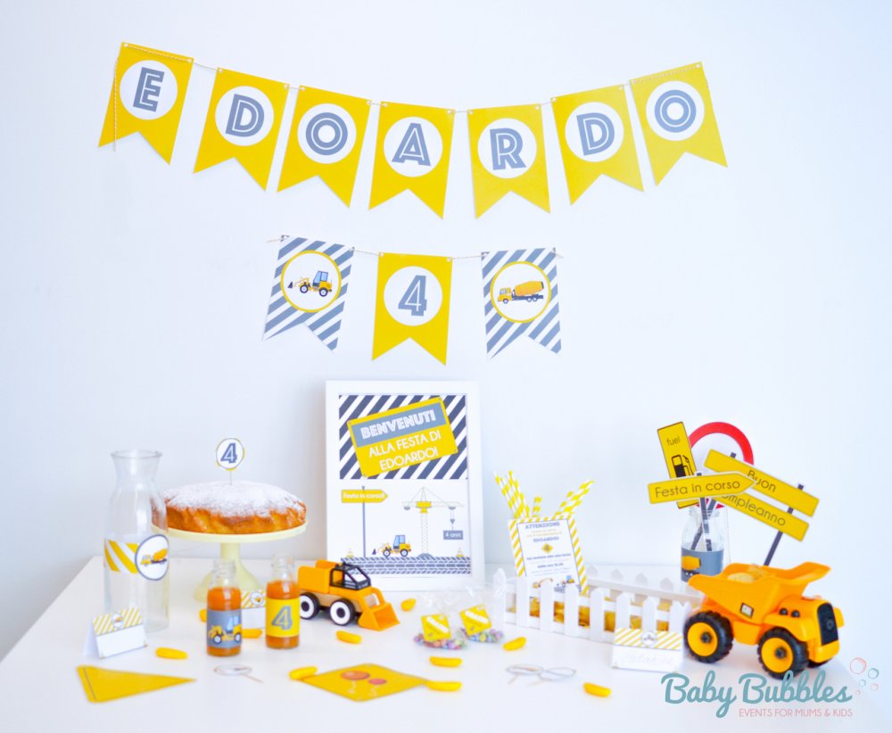 Party Kit Compleanno Cantiere 