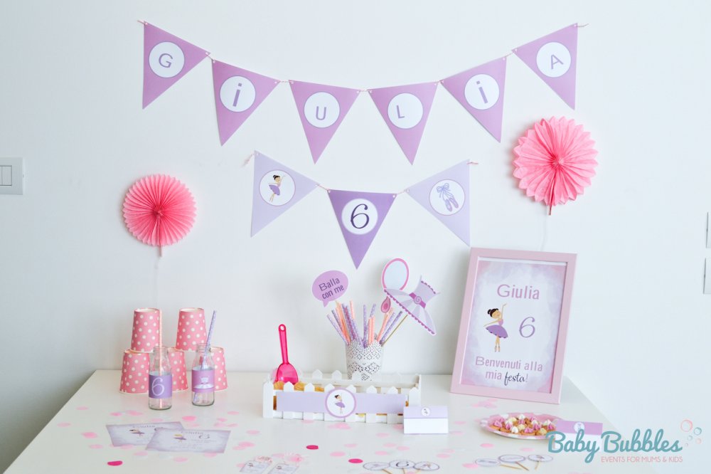 Party Kit Compleanno Ballerina