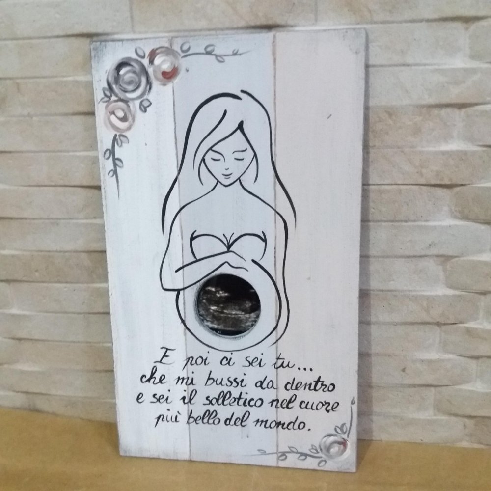 Portaecografia, targa portafoto gravidanza
