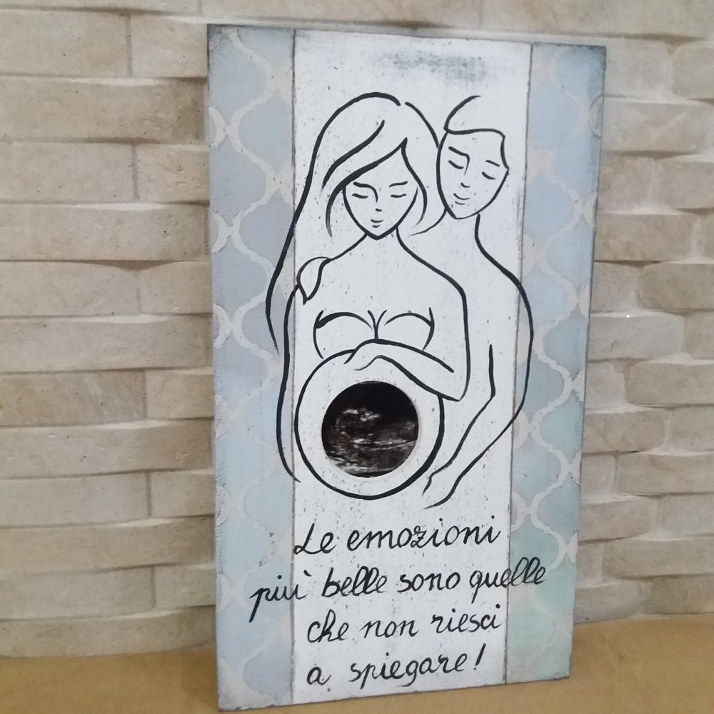 Portaecografia, targa portafoto gravidanza