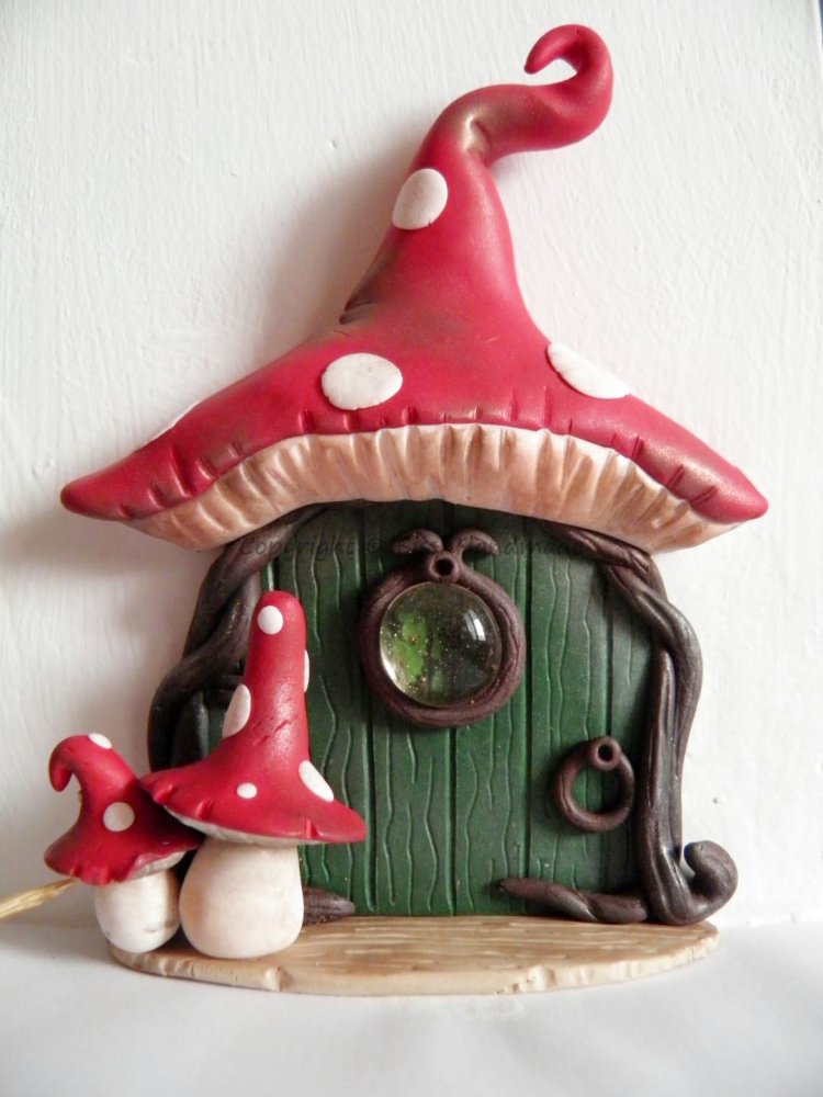 Porta in miniatura per fate, elfi e folletti, decorazione da parete, idee regalo originali per far sognare i pi piccoli